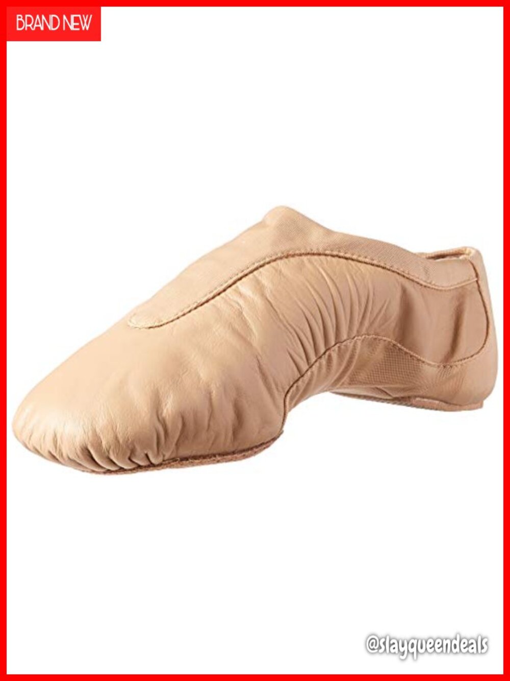 Ballet Dance Shoes Split Sole Moldable Suede Front Leather Upper